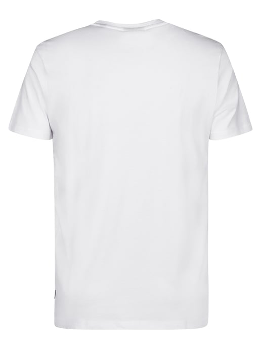 Petrol Industries - Heren T-shirt met print Fumarola - Wit - Image 2
