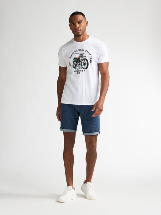 Petrol Industries - Heren T-shirt met print Fumarola - Wit - Image 5