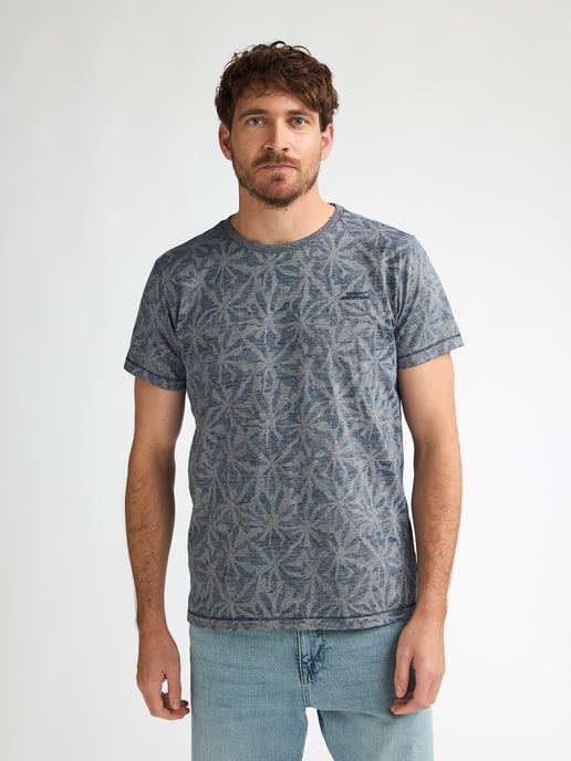 Petrol Industries - Heren T-shirt met all-over print Cromo - Blauw - Image 3
