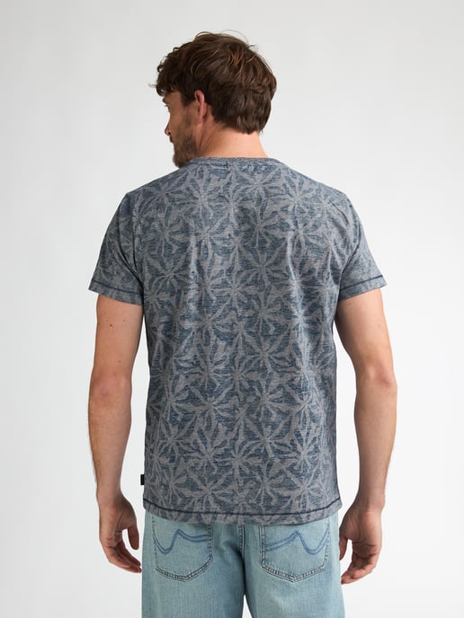 Petrol Industries - Heren T-shirt met all-over print Cromo - Blauw - Image 4
