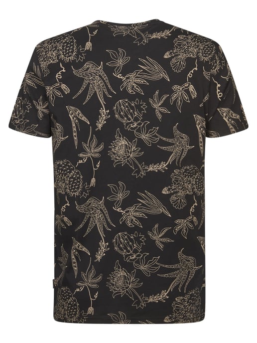 Petrol Industries - Heren T-shirt met all-over print Rocosa - Zwart - Image 2