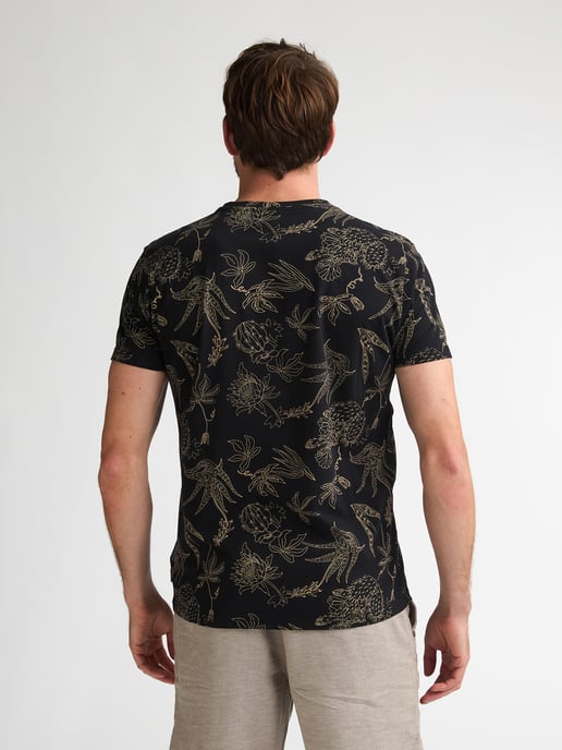 Petrol Industries - Heren T-shirt met all-over print Rocosa - Zwart - Image 4