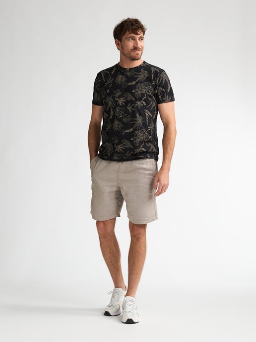 Petrol Industries - Heren T-shirt met all-over print Rocosa - Zwart - Image 5