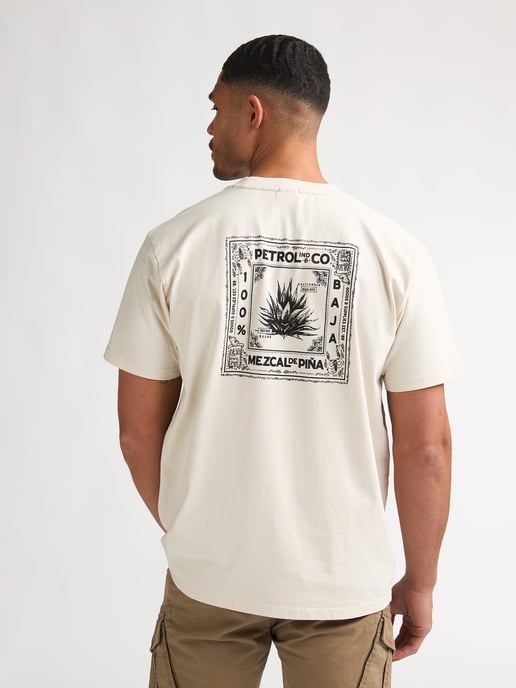 Petrol Industries - Back Print T-Shirt Calor Men - White - Image 4