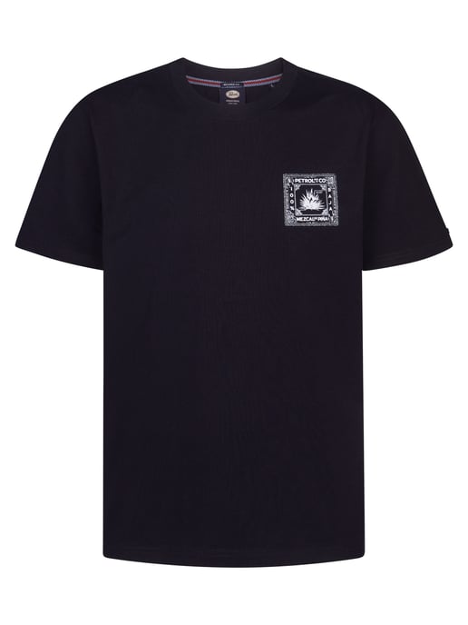 Petrol Industries - Heren T-shirt met rugprint Calor - Zwart - Image 1