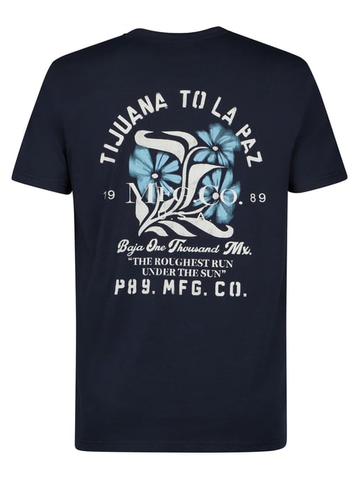 Petrol Industries - Heren T-shirt met print Onix - Blauw - Image 2