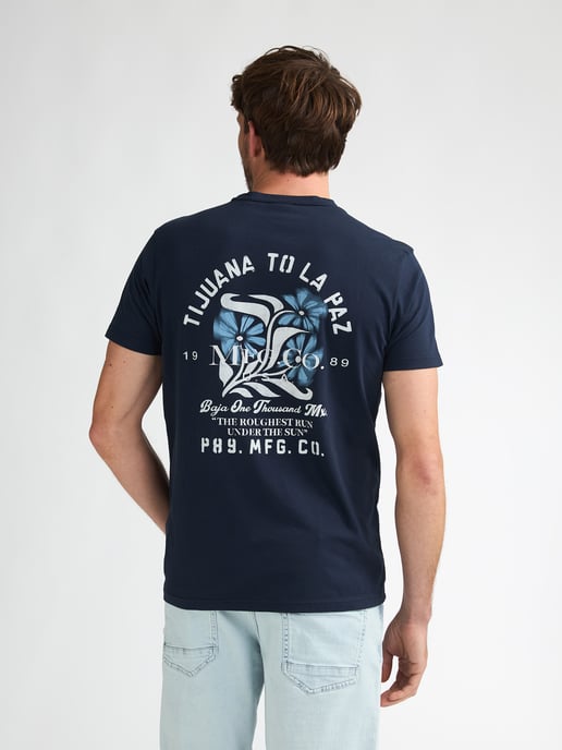 Petrol Industries - Heren T-shirt met print Onix - Blauw - Image 4