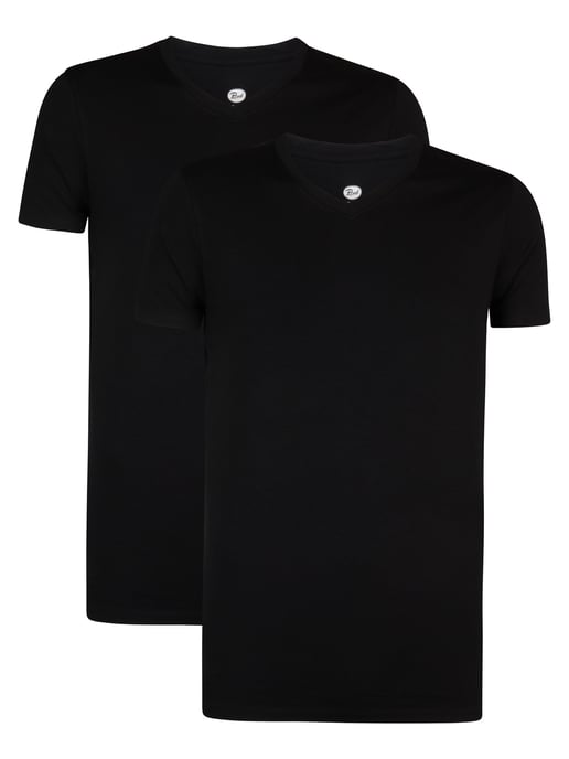Petrol Industries - Heren 2-Pack Basic T-shirt V-Hals Legacy - Zwart - Image 1