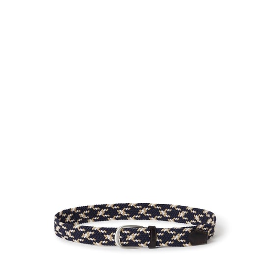 Accessories Osprey Sam Wov Belt in Nvy/Beige - Image 1