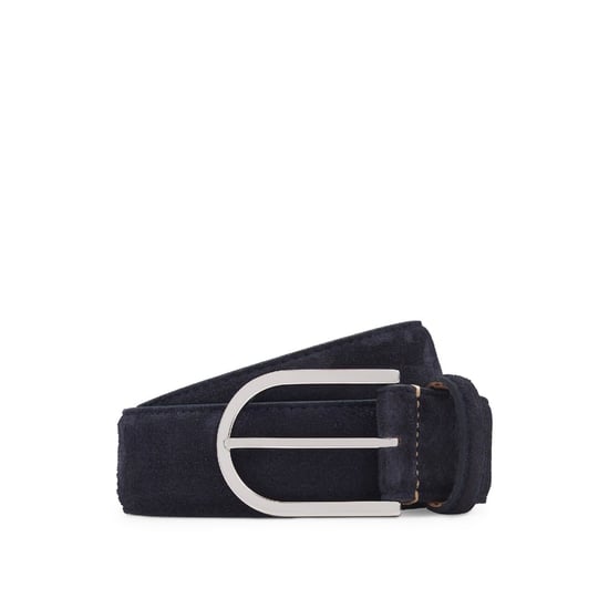 Accessories Boss 35mm Pin Buckle Leather Belt in Blue - Image 1