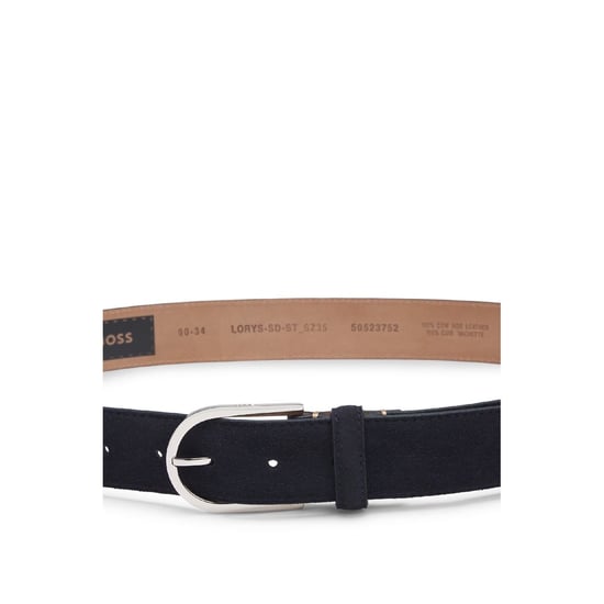 Accessories Boss 35mm Pin Buckle Leather Belt in Blue - Image 3