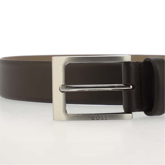 Accessories Boss 38mm Leather Pin Buckle Belt in Dark Brown - Image 3
