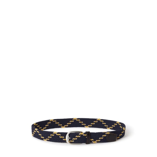 Accessories Osprey Sam Wov Belt in Nvy/Brn - Image 1