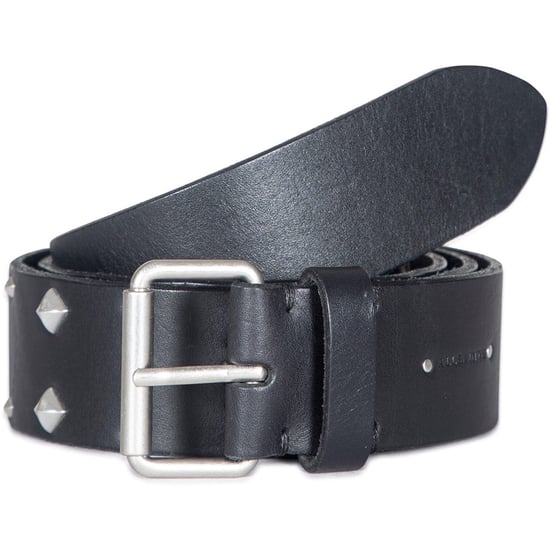 Accessories AllSaints Leather Pin Buckle Belt with Rivets in Black Antique - Image 1