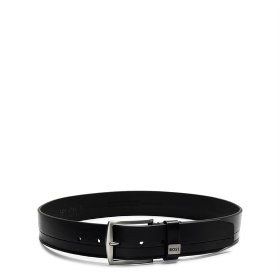 Accessories Boss Saltrio Leather Belt in Black - Image 1