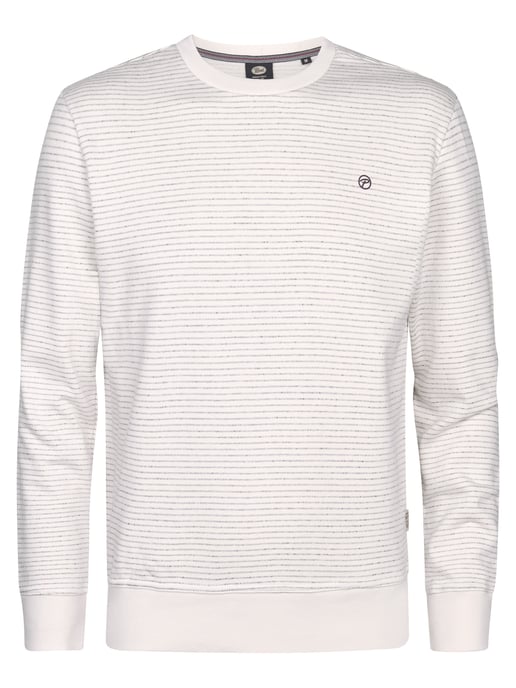 Petrol Industries - Heren Sweater met ronde hals Rapido - Wit - Image 1
