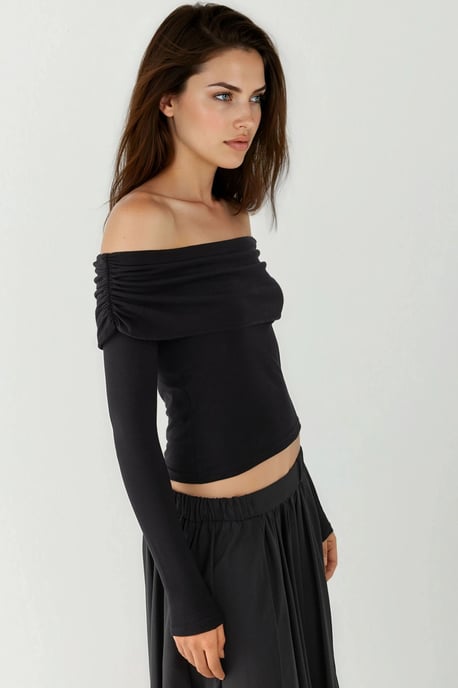 Schouderloze Gelaagde Blouse - Image 3