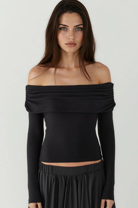 Schouderloze Gelaagde Blouse - Image 6