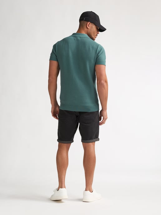 Petrol Industries - Heren Jackson Gekleurde Denim Short Coconut - Zwart - Image 6