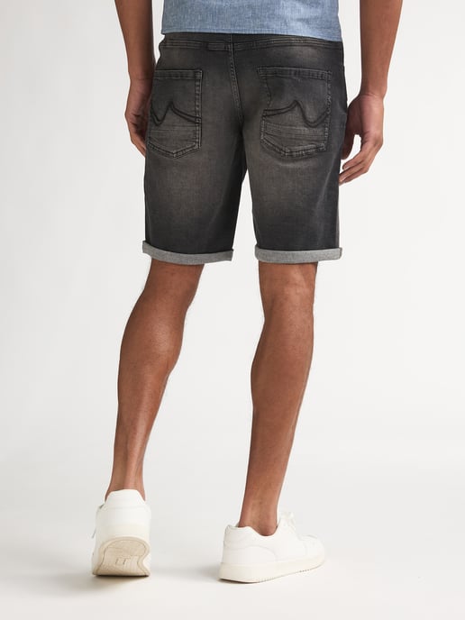 Petrol Industries - Heren Bullseye Regular-fit Jeans Short DesertFox - Zwart - Image 4