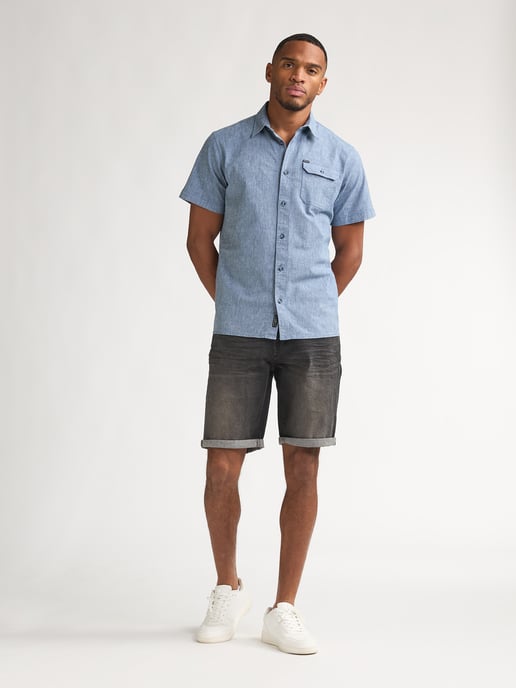 Petrol Industries - Heren Bullseye Regular-fit Jeans Short DesertFox - Zwart - Image 5