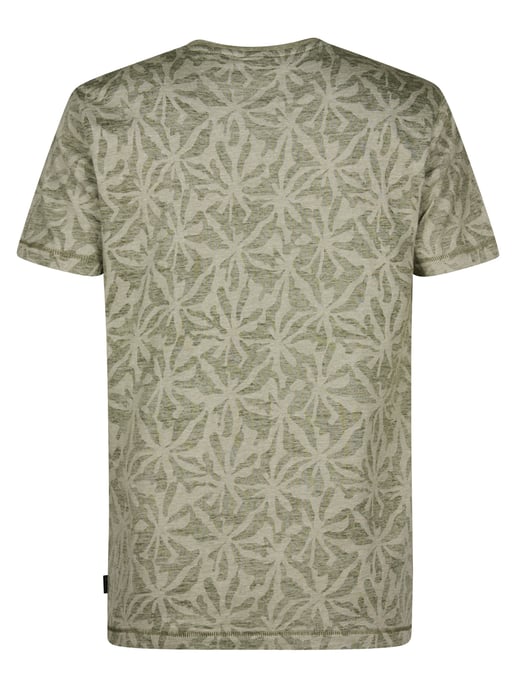 Petrol Industries - Heren T-shirt met all-over print Cromo - Groen - Image 2