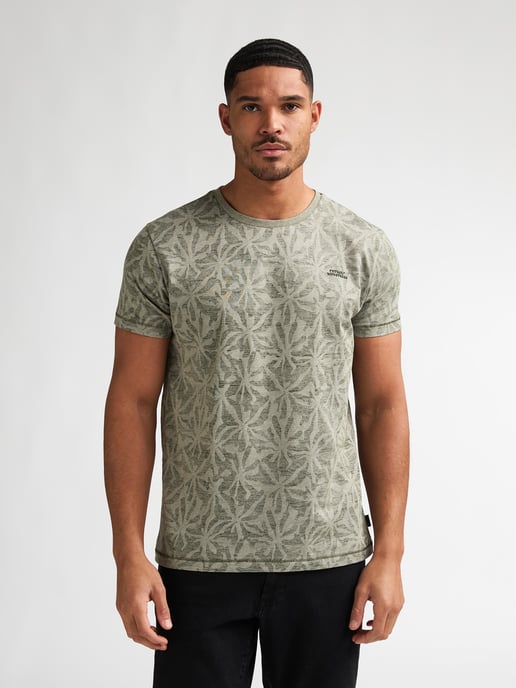 Petrol Industries - Heren T-shirt met all-over print Cromo - Groen - Image 3