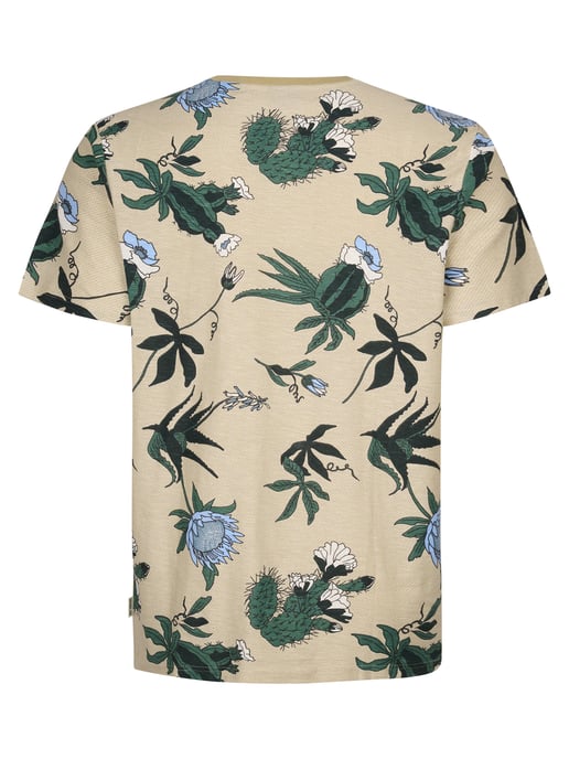 Petrol Industries - Heren Plus Size T-shirt met all-over print ArenaGris - Oranje - Image 2