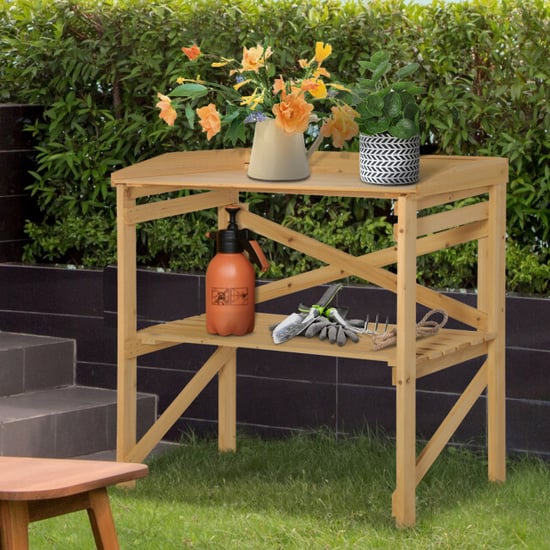 4goodz Outsunny oppottafel hout 845-669 40x80x84 cm - Image 2