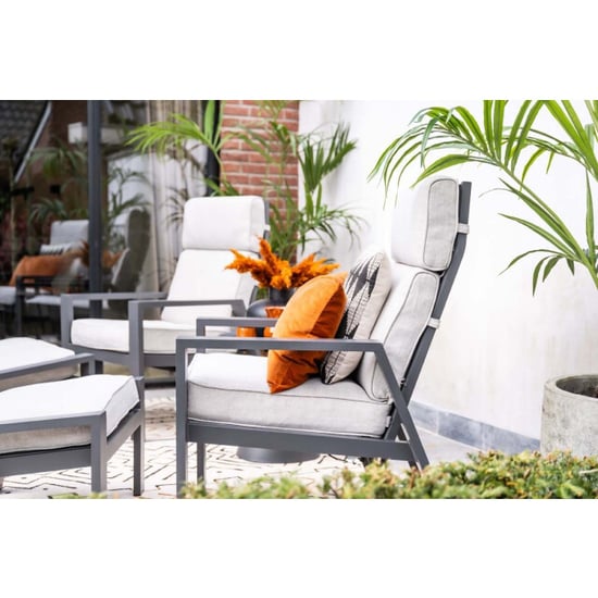 Garden Impressions Max verstelbare fauteuil incl.voetenbank c. black sand - Image 4