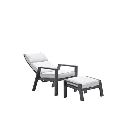 Garden Impressions Max verstelbare fauteuil incl.voetenbank c. black sand - Image 5