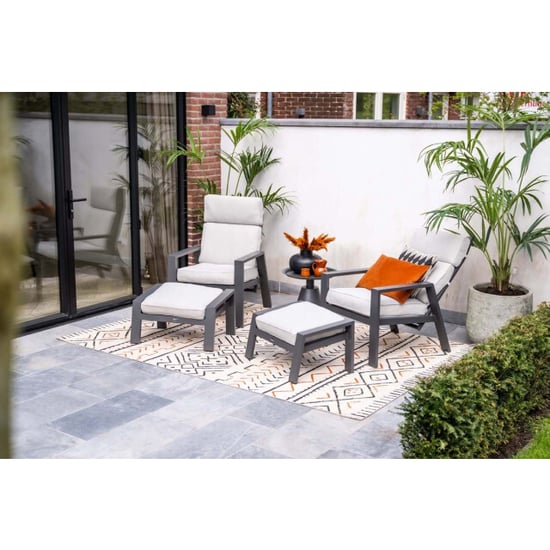 Garden Impressions Max verstelbare fauteuil incl.voetenbank c. black sand - Image 6