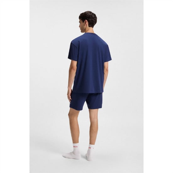 Men's Hugo Laze T Shirt 10261152 01 Pyjama Short Sleeve Top Mens in Blue - Image 2