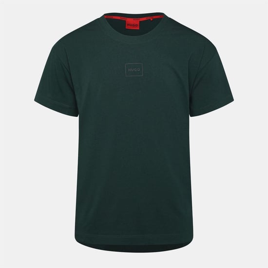 Men's Hugo Laze T Shirt 10261152 01 Pyjama Short Sleeve Top Mens in Green - Image 1