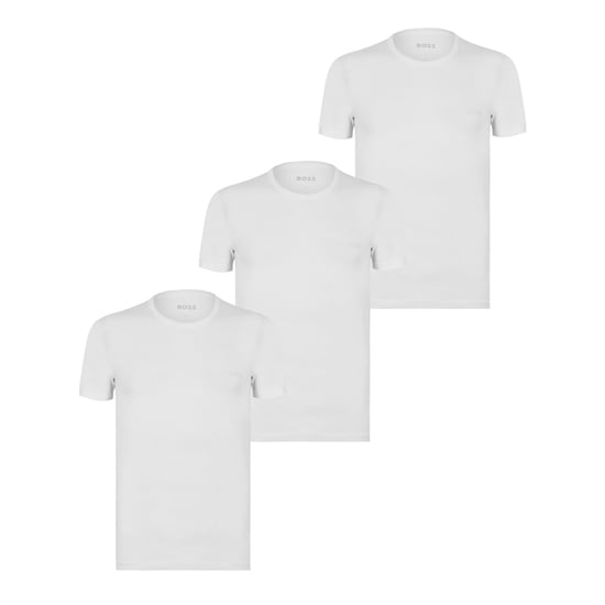 Men's Boss Tshirt Rn 3p Classic 10243514 in White - Image 1