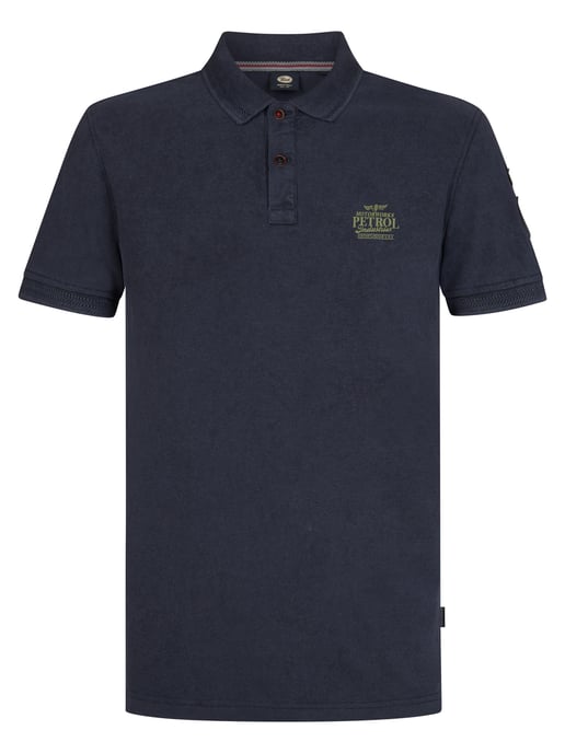 Petrol Industries - Piqué Polo Tracción Men - Blue - Image 1