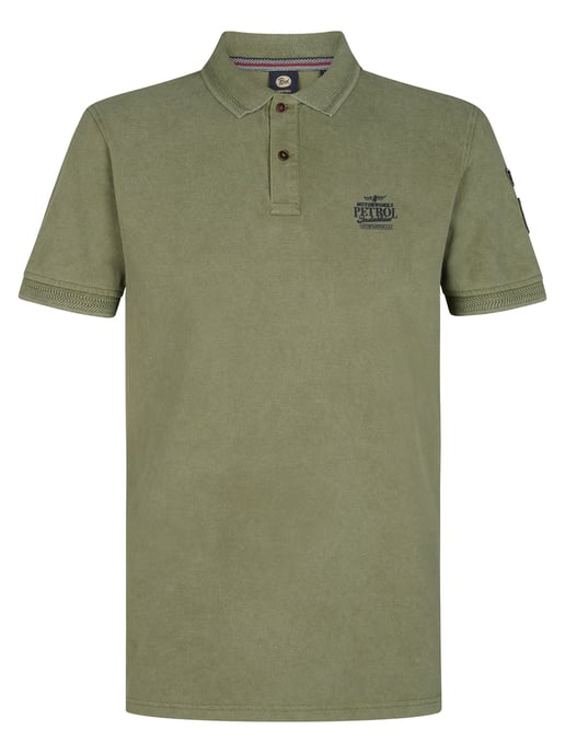 Petrol Industries - Heren Piqué polo Tracción - Groen - Image 1