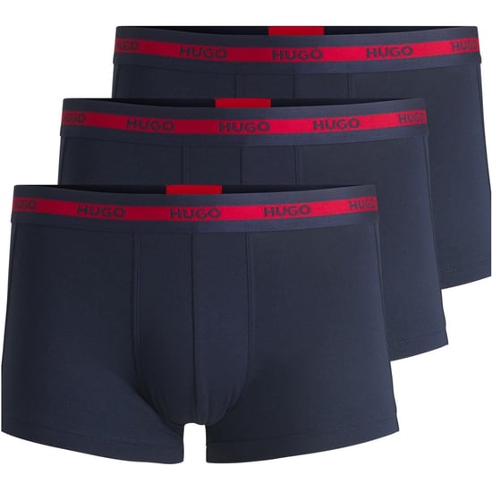Men's Hugo 3 Pack Boxers in Navy - Image 1