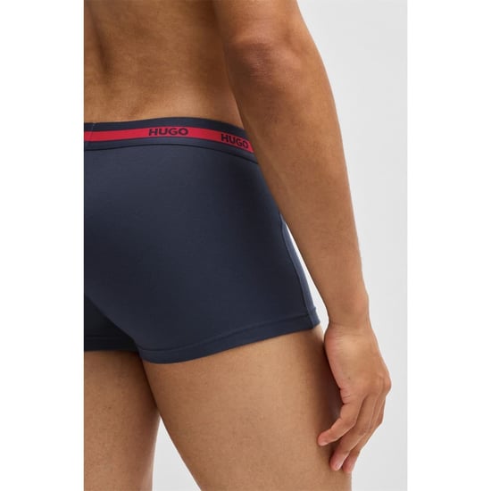 Men's Hugo 3 Pack Boxers in Navy - Image 3