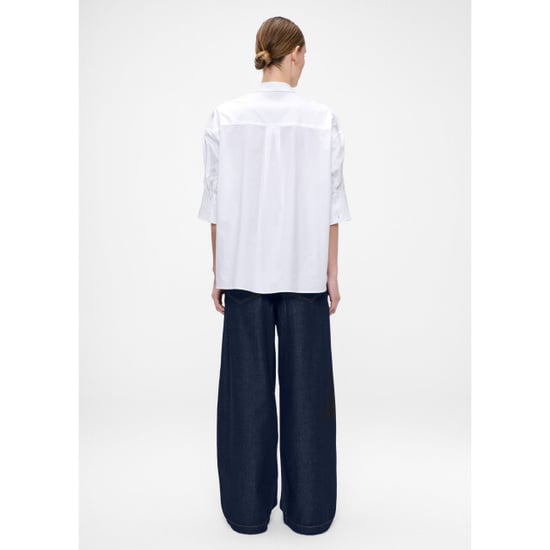 Zenggi Poplin cuf short sleeve shirt blouses x04-1015 630 - Image 2