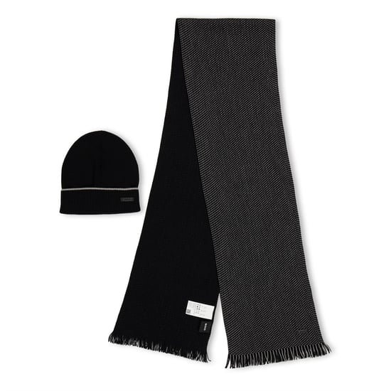 Accessories Boss Set 10243803 01 Midweight Scarve Mens in Black - Image 1
