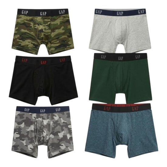 GAP Original Men's Boxer Briefs Cotton Stretch 3Pack Underwear Mix Assorted Design - Image 1