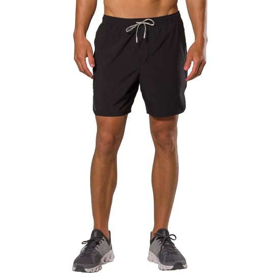 Men's Nathan Essential Bermuda Shorts with Curved Hem in Black - Image 1