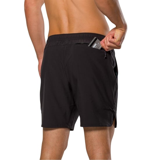 Men's Nathan Essential Bermuda Shorts with Curved Hem in Black - Image 3