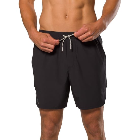 Men's Nathan Essential Bermuda Shorts with Curved Hem in Black - Image 5