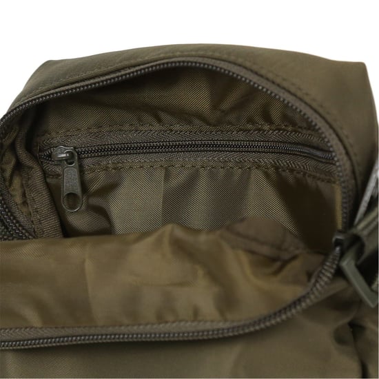 Accessories Spiral Rectangle Cross Body Bag with Black Hardware in Olive - Image 4