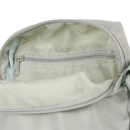 Accessories Spiral Rectangle Cross Body Bag with Black Hardware in Mint - Image 4