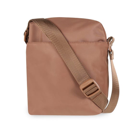 Accessories Spiral Rectangle Cross Body Bag with Black Hardware in Sand - Image 2