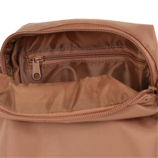 Accessories Spiral Rectangle Cross Body Bag with Black Hardware in Sand - Image 4