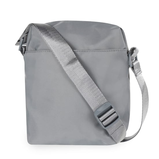 Accessories Spiral Rectangle Cross Body Bag with Black Hardware in Charcoal - Image 2